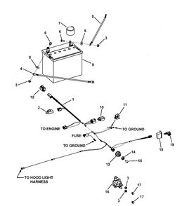 Electrical Group - Hydro Drive Diagram and Parts List for 7800370-FLT185420 2008 Briggs and Stratton Lawn Tractor